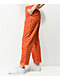 Petals and Peacocks Butterfly Checkered Orange Work Pants - Thumbnail image 3 of 9