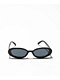 Petals and Peacocks Chances Black Oval Sunglasses - Thumbnail image 2 of 2