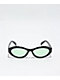 Petals and Peacocks Dahlia Black & Green Sunglasses - Thumbnail image 2 of 3