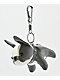 Petals and Peacocks Dog Eat Dog Grey Plush Keychain - Thumbnail image 1 of 3