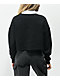 Petals and Peacocks Herbs Black Crop Sweatshirt - Thumbnail image 3 of 4