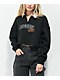 Petals and Peacocks Herbs Black Crop Sweatshirt - Thumbnail image 1 of 4