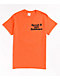 Petals and Peacocks Into Existence Orange T-Shirt