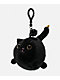 Petals and Peacocks Kitty Black Plush Bag Charm - Thumbnail image 1 of 3