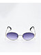 Petals and Peacocks Lustra Silver Sunglasses - Thumbnail image 2 of 3