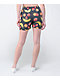 Petals and Peacocks Mixed Fruit Black Board Shorts - Thumbnail image 2 of 4