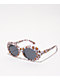 Petals and Peacocks Nevermind White Floral Sunglasses