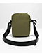 Petals and Peacocks P Embroidered Olive Crossbody Bag - Thumbnail image 3 of 4