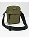 Petals and Peacocks P Embroidered Olive Crossbody Bag - Thumbnail image 1 of 4