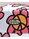 Petals and Peacocks Peace gorro de cubo blanco