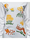 Petals and Peacocks Positive Nature White Long Sleeve T-Shirt - Thumbnail image 2 of 4