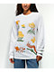 Petals and Peacocks Positive Nature White Long Sleeve T-Shirt - Thumbnail image 1 of 4