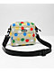 Petals and Peacocks Puffer White Floral Crossbody Bag - Thumbnail image 1 of 4
