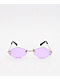 Petals and Peacocks Spears Purple Mini Frameless Sunglasses
