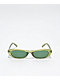 Petals and Peacocks Svelte Green Sunglasses - Thumbnail image 2 of 3