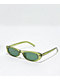 Petals and Peacocks Svelte Green Sunglasses - Thumbnail image 1 of 3