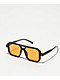 Petals and Peacocks Velouri Black & Orange Sunglasses - Thumbnail image 1 of 2
