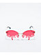 Petals and Peacocks Water Drop Red & Gold Sunglasses 