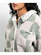 Petals by Petals & Peacocks District Sherpa White & Green Jacket  - Thumbnail image 3 of 4