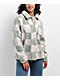 Petals by Petals & Peacocks District Sherpa White & Green Jacket  - Thumbnail image 2 of 4