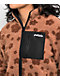 Petals by Petals & Peacocks Flower Brown Sherpa Zip Jacket - Thumbnail image 3 of 3