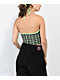 Petals by Petals & Peacocks Green Plaid Halter Top - Thumbnail image 2 of 3