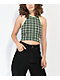 Petals by Petals & Peacocks Green Plaid Halter Top - Thumbnail image 1 of 3