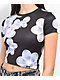 Petals by Petals And Peacocks Butterfly Garden Black Crop T-Shirt - Thumbnail image 3 of 4