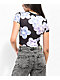 Petals by Petals And Peacocks Butterfly Garden Black Crop T-Shirt - Thumbnail image 2 of 4