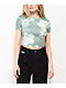 Petals by Petals And Peacocks Butterfly Garden Green Crop T-Shirt - Thumbnail image 1 of 3
