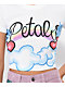 Petals by Petals and Peacocks Airbrush Clouds White Crop T-Shirt