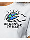 Petals by Petals and Peacocks Be Gentle White T-Shirt
