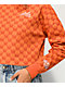 Petals by Petals and Peacocks Butterfly Checkers Orange Crop Crewneck Sweatshirt