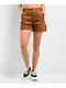 Petals by Petals and Peacocks Construct Painter Brown Shorts - Thumbnail image 1 of 5