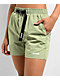 Petals by Petals and Peacocks Cruise Sage Green Tech Shorts - Thumbnail image 3 of 4