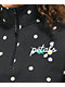 Petals by Petals and Peacocks Daisy Garden Black Quarter Zip Sweatshirt