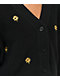 Petals by Petals and Peacocks Flower Patch Black Crop Cardigan Sweater