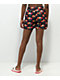 Petals by Petals and Peacocks Flower Print Board shorts negros