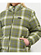Petals by Petals and Peacocks Haze Green Flannel Puffer Jacket - Thumbnail image 3 of 5