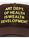 Petals by Petals and Peacocks Health Is Wealth Brown Trucker Hat - Thumbnail image 3 of 4