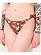 Petals by Petals and Peacocks Inverted Butterfly Brown Cheeky Bikini Bottom - Thumbnail image 3 of 6