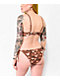 Petals by Petals and Peacocks Inverted Butterfly Brown Cheeky Bikini Bottom - Thumbnail image 2 of 6