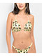 Petals by Petals and Peacocks Mossy Frog Yellow Ruffle Triangle Bikini Top - Thumbnail image 1 of 2