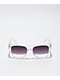 Petals by Petals and Peacocks Oysters On A Half Shell Clear & Silver gafas de sol