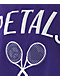 Petals by Petals and Peacocks Peace Love Tennis Purple Crop T-Shirt - Thumbnail image 4 of 4
