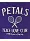 Petals by Petals and Peacocks Peace Love Tennis Purple Crop T-Shirt - Thumbnail image 2 of 4