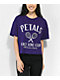 Petals by Petals and Peacocks Peace Love Tennis Purple Crop T-Shirt - Thumbnail image 1 of 4