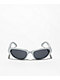 Petals by Petals and Peacocks Y2K Alpha Silver & Black Sunglasses - Thumbnail image 2 of 5