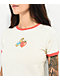Peter Rabbit Love Strawberry Ringer White Crop T-Shirt - Thumbnail image 3 of 3