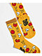 Petty Snacks Pizza Yellow Crew Socks - Thumbnail image 2 of 2